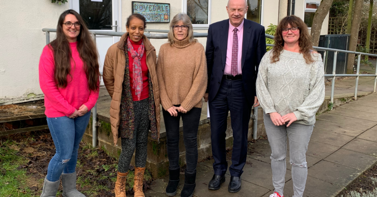 Damian Green MP visits Kent supported living service - United Response