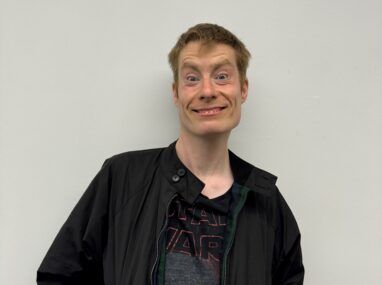 Photo of James’s life story interview