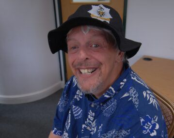 Photo of Jason’s life story interview