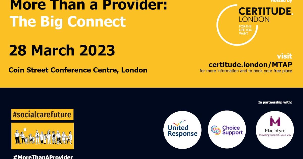 Social Care Future: join The Big Connect event in London - United Response